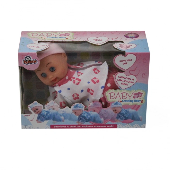 VARDEM N307F/3323-6 KUT. 8 İNCH EMEKLEYEN MÜZİKLİ BEBEK