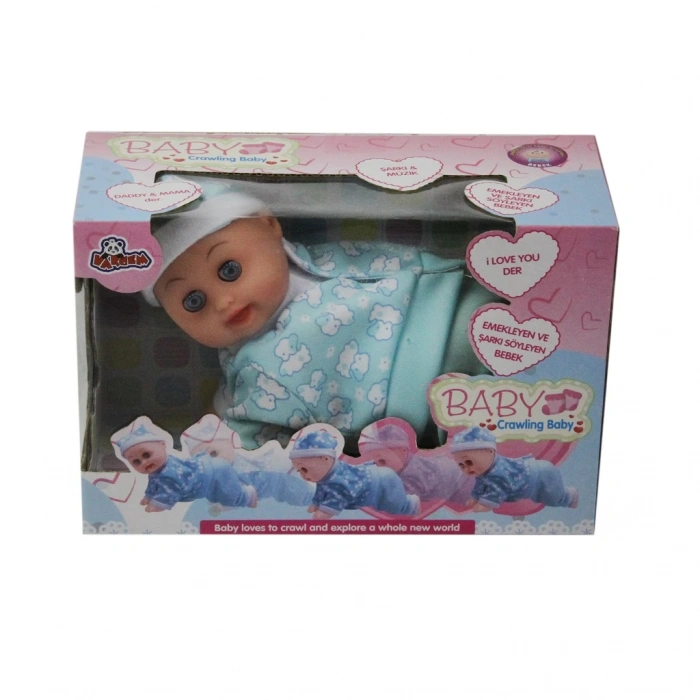 VARDEM N307F/3323-6 KUT. 8 İNCH EMEKLEYEN MÜZİKLİ BEBEK
