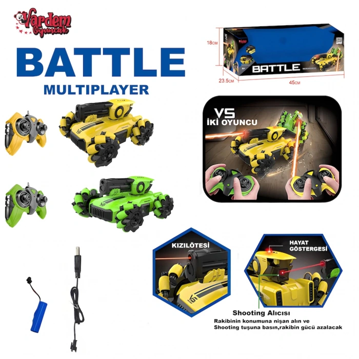 VARDEM SYR-666-805 U/K F/F ŞARJLI 2.4 ÇİFTLİ AKROBAT (12)