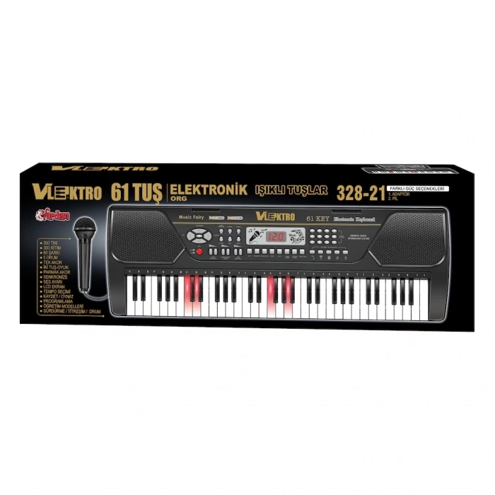 VARDEM TLF-328-21 VLEKTRO 61 TUŞ IŞIKLI ELETRONİK ORG