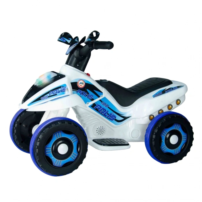 YÜCETOYS UJ ATV 6V SAFARİ BEYAZ POLİS