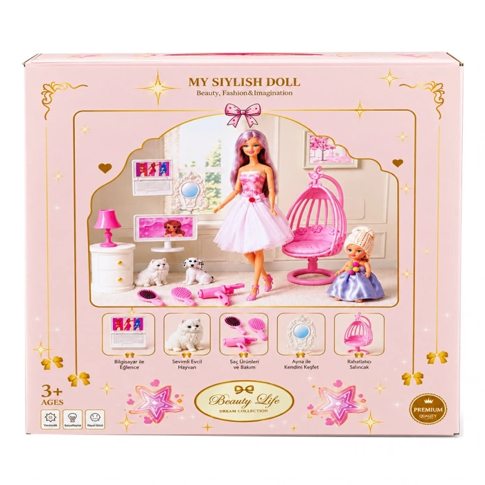 ZİRVE-349-38 SALINCAKLI BARBİE SET