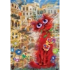 ART PUZZLE 4582 KIRMIZI KEDİ 260 PARÇA
