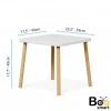 BEE SMART MS-11-1  BEYAZ NATUREL 1 SANDALYELİ MASA SET