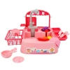 GALTOYS 168A-19A PİLLİ MUTFAK LAVABOSU PEMBE (12)