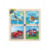 ONYIL ONY-253/254/255/256 AHŞAP EĞİTİCİ 4LÜ PUZZLE TAŞITLAR/MEYVELER/SEBZELER/SEVİMLİ HAYVANLAR
