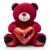 POLLY TOYS POL-1048 KIRMIZI PARLAK SERİ AYICIK 45 CM
