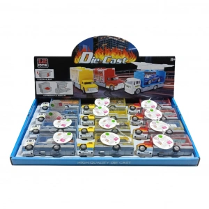 CANEM 789-12 DİSPLAYDE METAL ARABA TAŞIYAN KAMYON (96)