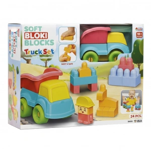 DEDE 04123 YUMUŞAK BLOKİ BLOKLAR KAMYON SET (12)