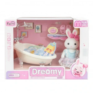 MEGA 150092BIG6621-4 BAY DREAMY MİNİ TAVŞAN- AKSESUARLI BANYO SETİ 6621-4