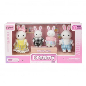 MEGA 150092BIG06699 BAY DREAMY MİNİ TAVŞAN-TAVŞAN AİLESİ SETİ