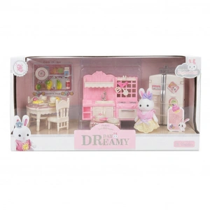 MEGA 010101BIG06617 BAY DREAMY MİNİ TAVŞAN- BÜYÜK MUTFAK OYUN SETİ