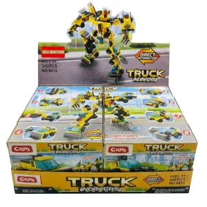 CEREN CTOY-8615  İŞ MAKİNASI DÖNÜŞEBİLEN BLOKLAR STANT 8Lİ