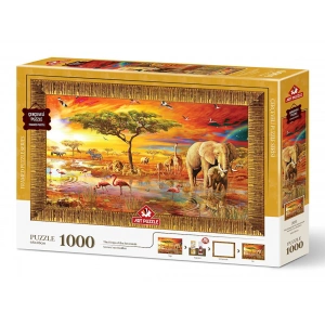 ART PUZZLE 5695 SAVANANIN KRALLARI -1000 PARÇA ÇERÇEVELİ