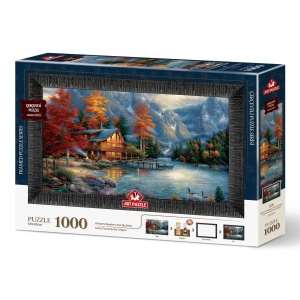 ART PUZZLE 5696 NEHİR ÜZERİNDEKİ KIŞ GÖLGESİ -1000 PARÇA ÇERÇEVELİ