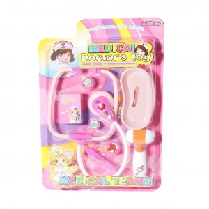 BİRLİK 66001C-16 KARTELADA IŞIKLI SESLİ DOKTOR SETİ PEMBE (72)