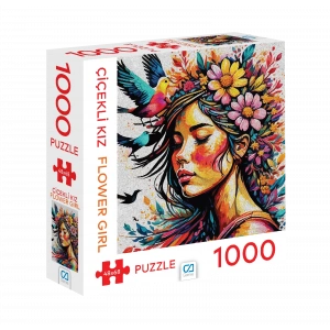 CA PUZZLE CA1000-7048 ÇİÇEKLİ KIZ PUZZLE 1000 PARÇA