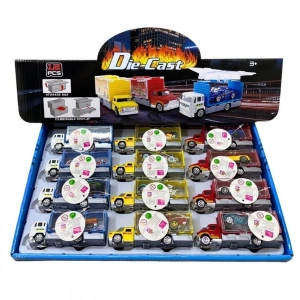 CANEM 789-12 DİSPLAYDE METAL ARABA TAŞIYAN KAMYON (96)