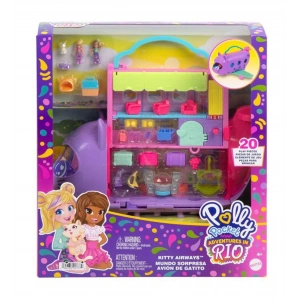 CEREN MTL-HWP19 POLLY POCKET ADVENTURES İN RİO UÇAK OYUN SETİ