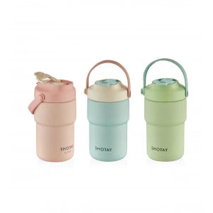 CEREN SHT-ST-8099 SHOTAY ASKILI MUG PASTEL RENK 450 ML. (4 ASS.)