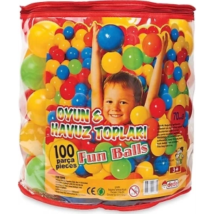 DEDE 7 CM 100 LÜ OYUN HAVUZ TOPU 01733