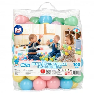 ERDEM ER-6100BAG FUN PLAY SOFT RENK HAVUZ TOPLARI PVC ÇANTALI