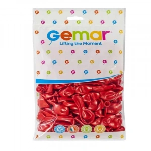 GEMAR GM-110-53 METALİK BALON KIRMIZI RENK (50)
