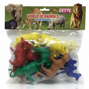 KETTE KET-123 PVC POŞETTE 12Lİ HAYVAN SETİ