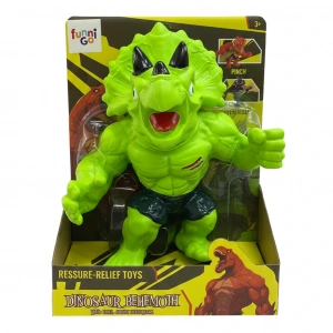 KİNDER STRESS RELEIF TOY LARGE SOFT TRICERATOPS