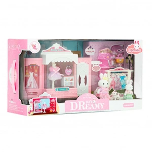 MEGA 010101BIG06631 BAY DREAMY MİNİ TAVŞAN- MODA DÜKKANI OYUN SETİ