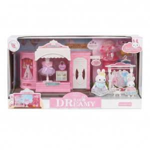 MEGA 010101BIG06631 BAY DREAMY MİNİ TAVŞAN- MODA DÜKKANI OYUN SETİ