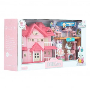 MEGA 010101BIG06679 BAY DREAMY MİNİ TAVŞAN- VİLLA OYUN SETİ