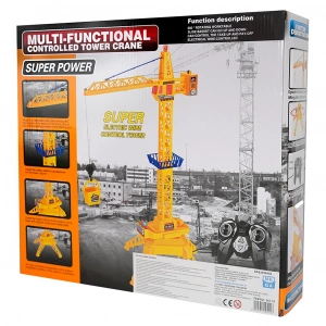 MEGA 010101LOC56719 ÇOK FONKSİYONLU KUMANDALI KULE VİNÇ - IŞIK VE SES EFEKTLİ