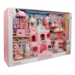 MEGA 150092BIG06698 BAY DREAMY MİNİ TAVŞAN- KALE SETİ