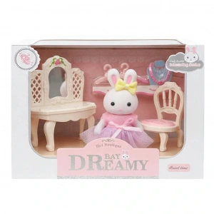 MEGA 150092BIG6621-1 BAY DREAMY MİNİ TAVŞAN- AKSESUARLI ŞİFONYER SETİ