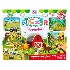 ONUR 13463 STICKER BOOK - ANIMALS