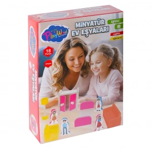 ONYIL ONY-407 KUTUDA AHŞAP MİNAYTÜR EV EŞYALARI SETİ