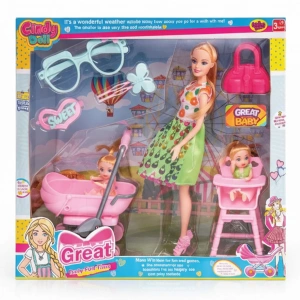 OYDAŞ 02456 CİNDY DOLL PUSETLİ MAMA SANDALYELİ BEBEK (12)