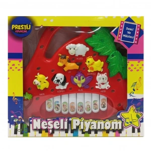 PRESTİJ FAB(PR-22) KUTULU HAYVANLI PİLLİ ÇİLEK PİYANO