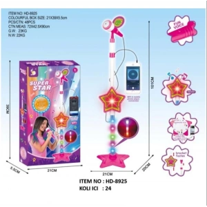 PRESTİJ HD-8925 KUTULU IŞIKLI KARAOKE MİKROFON (24)