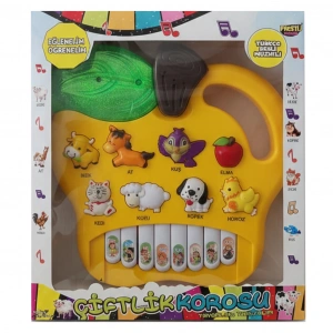 PRESTİJ PR-23 KUTULU HAYVANLI PİLLİ ELMALI PİYANO