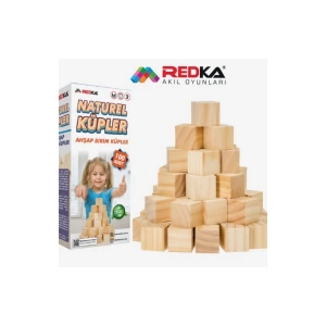 REDKA RD5657 NATUREL AHŞAP KÜPLER (100 PARÇA)