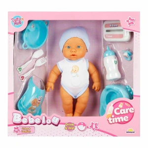 SUNMAN S00003823 SUN-SABC-DZM-BEBEK SET BEBELOU CARE TIME SESLİ GÜLEN/AĞLAYAN/AKS.32CM. (6)