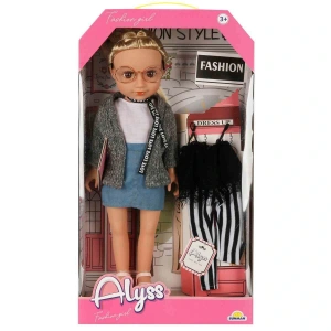 SUNMAN S00004286 SUN-RST-SIS-BEBEK ALYSS GÜNLÜK KIYAFETLİ MODA BEBEKLERİ