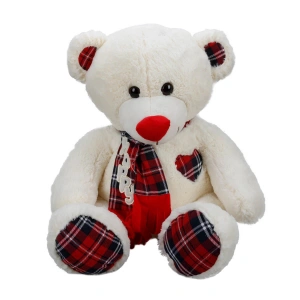 SUNMAN S00008370 PELUŞ 60 CM AYI OTURAN HAPPY EKOSE ATKILI