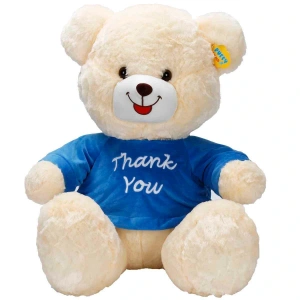 SUNMAN S01001506 SUN-JNH-PFF-SK.PELUŞ AYI OTURAN TSHIRTLÜ THANK YOU 60CM.2R.