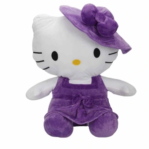 SUNMAN S02002090 SUN-JNH-SK.PELUŞ H.KITTY ELBİSELİ/ŞAPKALI 50CM.(HKTY) MOR