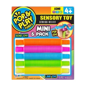 SUNMAN S02004807 SUN-JRU-POP&PLAY TUBES DUYUSAL STRES OYUNCAĞI MINI 5Lİ 2A.KRTL.