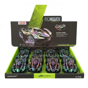 TOYSAN HY-688 DRIFT YAPAN IŞIKLI SESLİ SPOR ARABA İKİ RENK 8Lİ DİSPLAY (72)