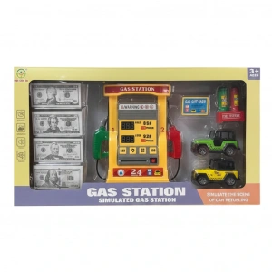 TÜLİN İNCEDİKEN 2192E-27 BENZİN İSTASYONU SİMÜLASYONU SESLİ IŞIKLI AKSESUARLI METAL ÇEK-BIRAK ARABA